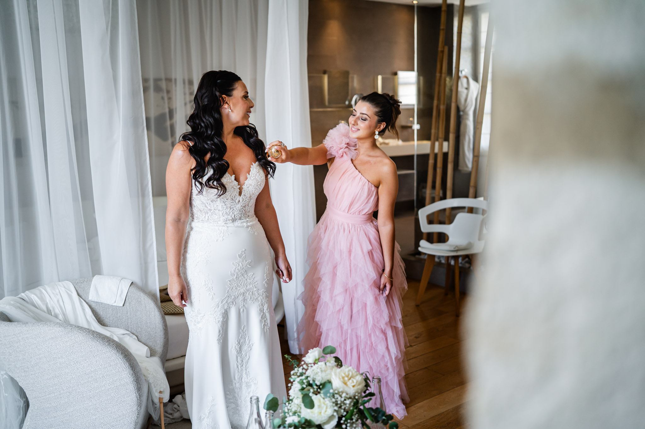 Photographe mariage Sète en action